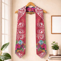 Hafa Adai Guam History and Chamorro Heritage Day Graduation Stole Red Latte Stone LT05 One Size Red - Polynesian Pride