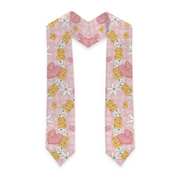 Hawaii Anthurium Tiare Pikake Lei Graduation Stole Akala Lauhala Art Pattern LT01 - Polynesian Pride