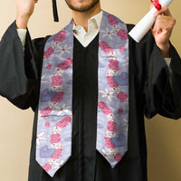 Hawaii Anthurium Tiare Pikake Lei Graduation Stole Poni Lauhala Art Pattern LT01 - Polynesian Pride