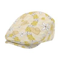 Hawaii Anthurium Tiare Pikake Lei Jeff Hat Melemele Lauhala Art Pattern LT01 - Polynesian Pride