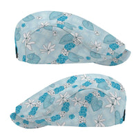 Hawaii Anthurium Tiare Pikake Lei Jeff Hat UliUli Lauhala Art Pattern LT01 - Polynesian Pride