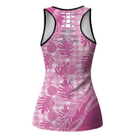 Hawaii Breadfruit Palaka Hollow Tank Top Omaomao Ulaula Maile Lei LT9 - Polynesian Pride