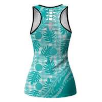 Hawaii Breadfruit Palaka Hollow Tank Top Polu Opal Maile Lei LT9 - Polynesian Pride