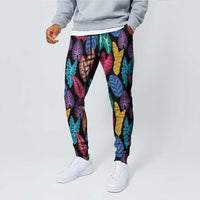 Hawaii Colorful Tropical Leaves Jogger Pants LT01 - Polynesian Pride