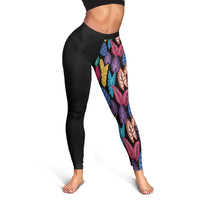Hawaii Colorful Tropical Leaves Leggings LT01 - Polynesian Pride