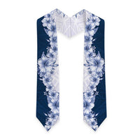 Hawaii Hibiscus Flowers Graduation Stole Blue Polynesian Pattern LT05 - Polynesian Pride