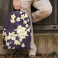 Hawaii Hibiscus Plumeria Purple Backpack Polynesian Pattern LT01 - Polynesian Pride