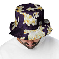 Hawaii Hibiscus Plumeria Purple Bucket Hat Polynesian Pattern LT01 - Polynesian Pride