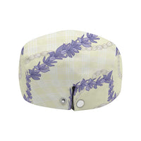Hawaii Honohono Palaka Motifs Jeff Hat Hawaiian Orchid Lei LT14 - Polynesian Pride