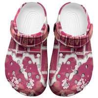 Hawaii Japanese Culture Pink Clogs Shoes Spring Cranes Aloha Pattern LT01 Pink - Polynesian Pride