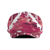 Hawaii Japanese Culture Pink Jeff Hat Spring Cranes Aloha Pattern LT01 Pink - Polynesian Pride