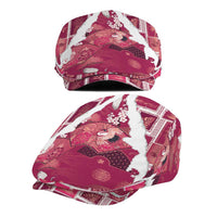 Hawaii Japanese Culture Pink Jeff Hat Spring Cranes Aloha Pattern LT01 - Polynesian Pride
