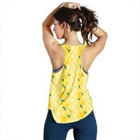Hawaii Lemon Palaka Women Racerback Tank Striped Stylized LT01 - Polynesian Pride