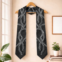 Hawaii Maile Lei Graduation Stole Aloha Grayscale Color LT03 One Size Grey - Polynesian Pride