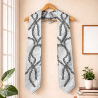 Hawaii Maile Lei Graduation Stole Aloha The Grey Color LT03 One Size Grey - Polynesian Pride