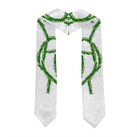 Hawaii Maile Lei Graduation Stole Aloha White Color LT03 - Polynesian Pride