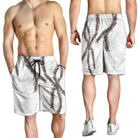 Hawaii Maile Lei Shorts for Men Aloha The Grey Color LT03 - Polynesian Pride