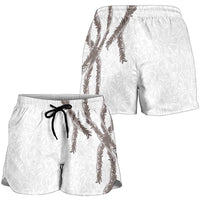 Hawaii Maile Lei Shorts for Women Aloha The Grey Color LT03 - Polynesian Pride