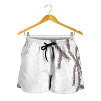 Hawaii Maile Lei Shorts for Women Aloha The Grey Color LT03 - Polynesian Pride