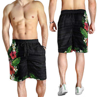 Hawaii Tropical Flowers and Leaves Shorts for Men Tapa Pattern Colorful Mode LT03 - Polynesian Pride