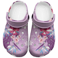 Hawaii Tropical Flowers Clogs Shoes Polynesian Tattoo Lavender LT05 Lavender - Polynesian Pride