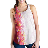 Hawaii Tropical Plant Akala Women Racerback Tank Vibrant Polynesian Pattern LT01 - Polynesian Pride