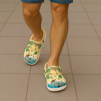Hawaiian Alohawaii Clogs Shoes Tropical Plants and Animals on The Beach LT03 - Polynesian Pride
