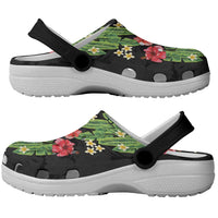 Hawaiian Hibiscus Plumeria Clogs Shoes Tropical Leaves LT01 - Polynesian Pride