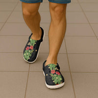 Hawaiian Hibiscus Plumeria Clogs Shoes Tropical Leaves LT01 - Polynesian Pride