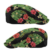 Hawaiian Hibiscus Plumeria Jeff Hat Tropical Leaves LT01 - Polynesian Pride