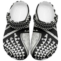 Hawaiian Kakau Art Tattoos Aquaman Style Clogs Shoes White Version - Polynesian Pride