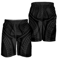 Hawaiian Kakau Art Tattoos Aquaman Style Shorts for Men Black Version LT03 - Polynesian Pride