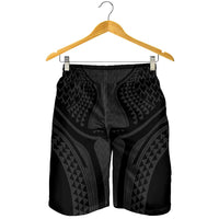 Hawaiian Kakau Art Tattoos Aquaman Style Shorts for Men Black Version LT03 - Polynesian Pride