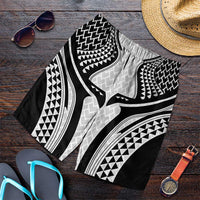 Hawaiian Kakau Art Tattoos Aquaman Style Shorts for Men White Version LT03 White - Polynesian Pride