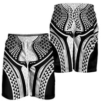 Hawaiian Kakau Art Tattoos Aquaman Style Shorts for Men White Version LT03 - Polynesian Pride