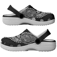 Hawaiian Kakau Tribal Sea Animals Tattoos Clogs Shoes Black Color LT03 - Polynesian Pride
