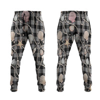 Hawaiian Ocean Seashells Jogger Pants Black Palaka Pattern LT01 Black - Polynesian Pride