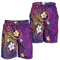 Hawaiian Octopus Tattoo and Frangipani Shorts for Men LT03 - Polynesian Pride