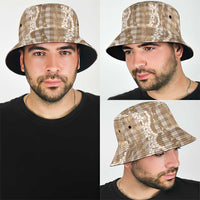 Hawaiian Ohia Lehua Lei Bucket Hat Plaid Palaka Kalaihaahaa Pattern LT9 - Polynesian Pride
