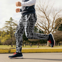 Hawaiian Ohia Lehua Lei Jogger Pants Plaid Palaka Eleele Pattern LT9 - Polynesian Pride