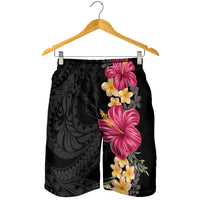 Hawaiian Plumeria and Hibiscus Shorts for Men Colorful Style LT03 - Polynesian Pride