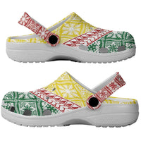 Hawaiian Quilt Pattern Clogs Shoes Special Color Mixed LT01 - Polynesian Pride