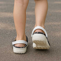 Hawaiian Tropical Flowers and Maile Pikake Clogs Shoes Polynesian Tribal Pattern Grayscale Mode LT03 - Polynesian Pride