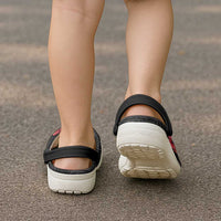 Hawaiian Tropical Plants Clogs Shoes Kakau Tattoo and Polynesian Pattern Half Black Color LT03