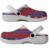 Hawaiian Tropical Plants Lei Clogs Shoes National Flag Style - Polynesian Pride