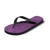 Hawaiian Turtle and Shark Flip Flops Kakau Tribal with Polynesian Pattern Pink Color LT03 - Polynesian Pride