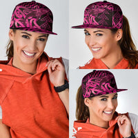 Humpback Whale Matariki New Zealand Snapback Cap NZ Maori Paikea Poutama Luxury Pink