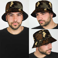 Javanese Batik Semen Bucket Hat Indonesian Traditional Pattern LT01 - Polynesian Pride