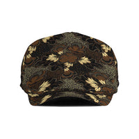 Javanese Batik Semen Jeff Hat Indonesian Traditional Pattern LT01 Black - Polynesian Pride