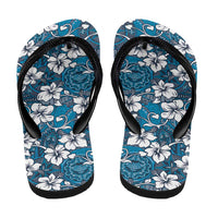 Karakarawa Bula Fiji Flip Flops Fijian Tapa Seamless Hibiscus - Polynesian Pride